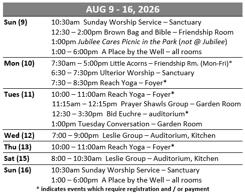 Calendar/Upcoming