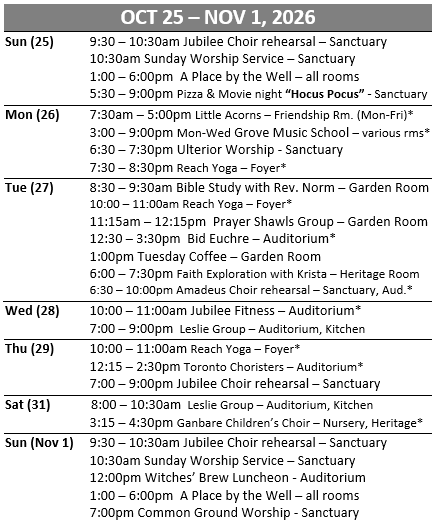 Calendar/Upcoming
